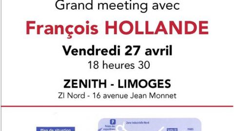 Grand meeting avec François Hollande au Zénith à Limoges