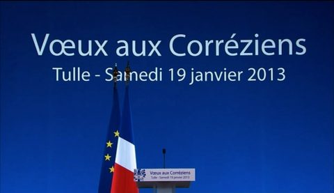 Tulle 19 janvier 2013 : Vœux du Président de la République aux corréziens