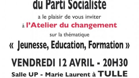 Atelier du changement, vendredi 12 avril à Tulle – Salle Marie Laurent