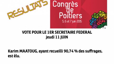 VOTE PREMIER SECRÉTAIRE FÉDÉRAL