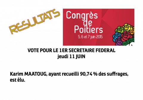 VOTE PREMIER SECRÉTAIRE FÉDÉRAL