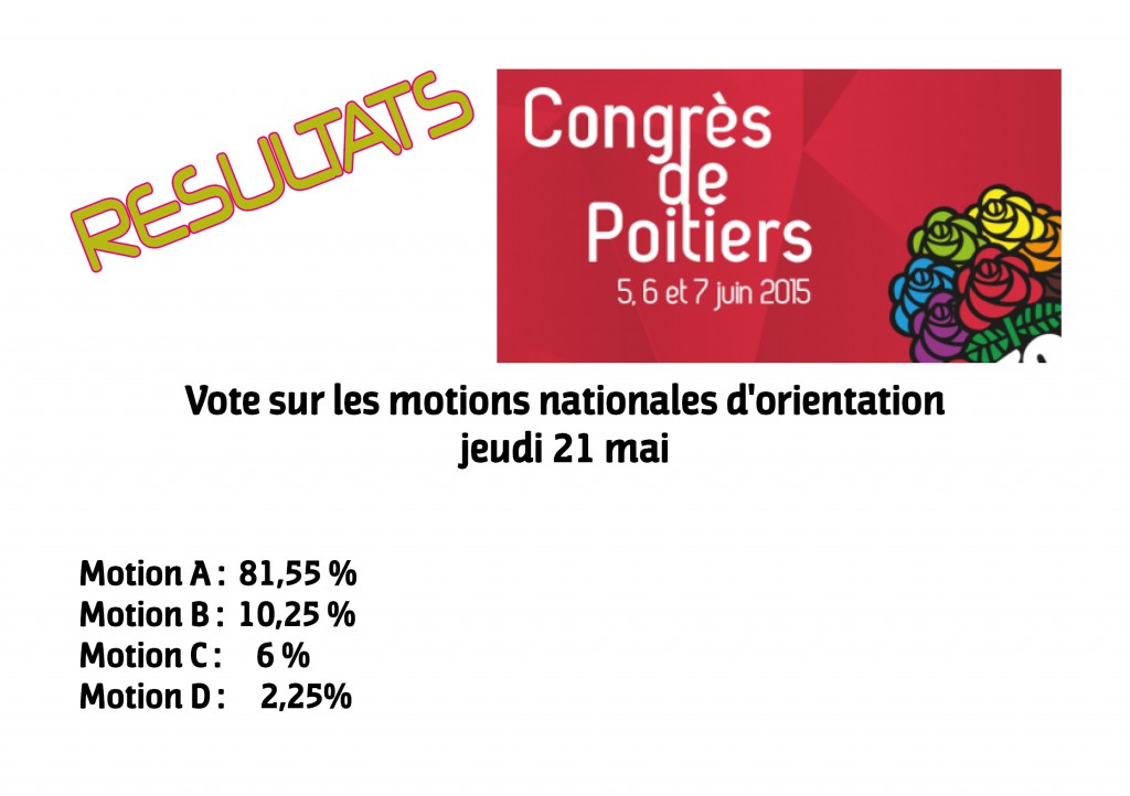 RESULTAT MOTION VOTE INTERNE