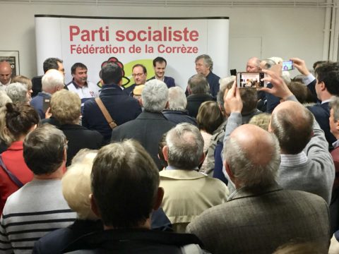 François Hollande au local de Brive